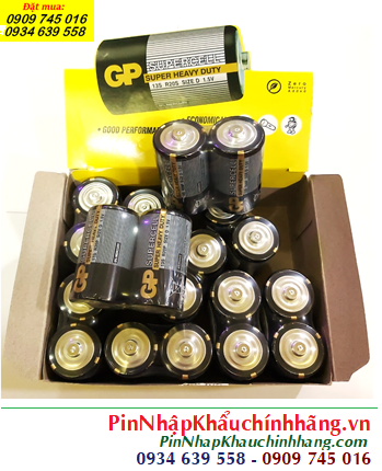 COMBO 1HỘP=20VIÊN Pin đại D 1.5v GP Supercell 13S R20P Super Heavy Duty _Giá chỉ 198.000/HỘP